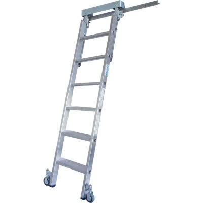 STABILO STUFEN-REGALLEITER-T-SCHIENENANLAGE  6 STUFEN