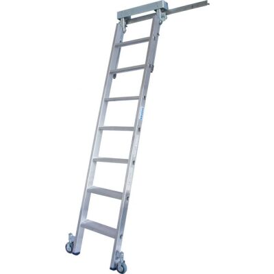 STABILO STUFEN-REGALLEITER-T-SCHIENENANLAGE  7 STUFEN