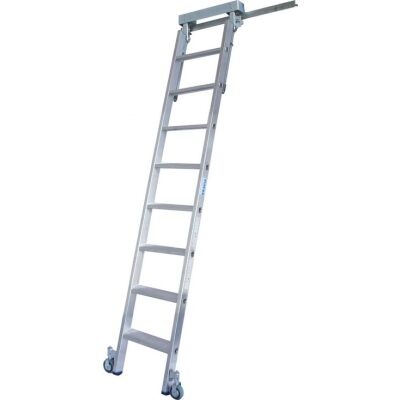 STABILO STUFEN-REGALLEITER-T-SCHIENENANLAGE  8 STUFEN