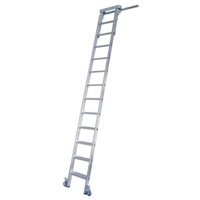 STABILO STUFEN-REGALLEITER-T-SCHIENENANLAGE  12 STUFEN