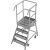 STABILO PODESTLEITER FAHRBAR, EINSEITIG BEGEHBAR, PROFILROST MIT R13-STUFEN, 4 STUFEN