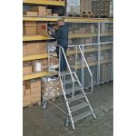 STABILO PODESTLEITER FAHRBAR, EINSEITIG BEGEHBAR,...