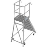 STABILO PODESTLEITER FAHRBAR, EINSEITIG BEGEHBAR,...