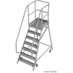 STABILO PODESTLEITER FAHRBAR, EINSEITIG BEGEHBAR, PROFILROST MIT R13-STUFEN, 7 STUFEN