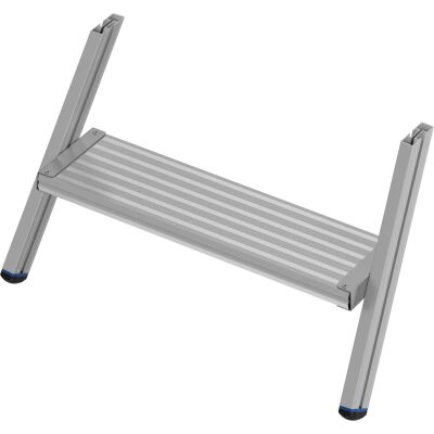 STEIGTEIL ALU-GERIEFT FÜR STABILO PODESTLEITER FAHRBAR, EINSEITIG BEGEHBAR 2 STUFEN