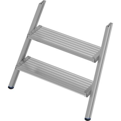 STEIGTEIL ALU-GERIEFT FÜR STABILO PODESTLEITER FAHRBAR, EINSEITIG BEGEHBAR 3 STUFEN