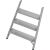 STEIGTEIL ALU-GERIEFT FÜR STABILO PODESTLEITER FAHRBAR, EINSEITIG BEGEHBAR 4 STUFEN