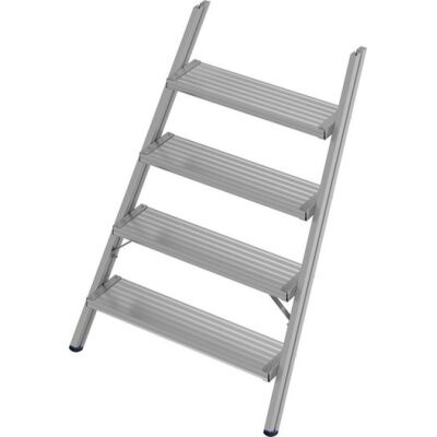 STEIGTEIL ALU-GERIEFT FÜR STABILO PODESTLEITER FAHRBAR, EINSEITIG BEGEHBAR 5 STUFEN