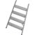 STEIGTEIL ALU-GERIEFT FÜR STABILO PODESTLEITER FAHRBAR, EINSEITIG BEGEHBAR 5 STUFEN