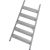 STEIGTEIL ALU-GERIEFT FÜR STABILO PODESTLEITER FAHRBAR, EINSEITIG BEGEHBAR 6 STUFEN