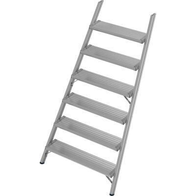 STEIGTEIL ALU-GERIEFT FÜR STABILO PODESTLEITER FAHRBAR, EINSEITIG BEGEHBAR 7 STUFEN
