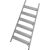 STEIGTEIL ALU-GERIEFT FÜR STABILO PODESTLEITER FAHRBAR, EINSEITIG BEGEHBAR 7 STUFEN