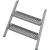 STEIGTEIL R13 FÜR STABILO PODESTLEITER FAHRBAR, EINSEITIG BEGEHBAR PROFILROST MIT R13-STUFEN, 3 STUFEN