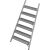 STEIGTEIL R13 FÜR STABILO PODESTLEITER FAHRBAR, EINSEITIG BEGEHBAR PROFILROST MIT R13-STUFEN, 7 STUFEN