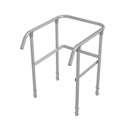 PLATTFORMGELÄNDER INCL. KNIELEISTE FÜR STABILO PODESTLEITER FAHRBAR, EINSEITIG BEGEHBAR 2-8 STUFEN