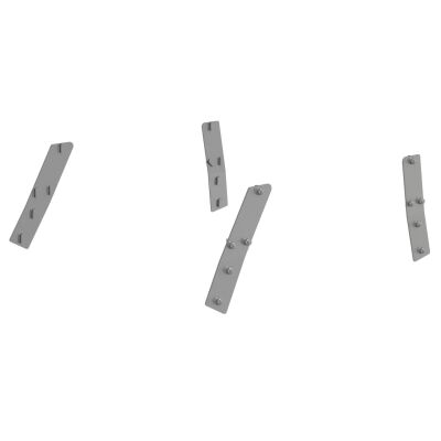 KNOTENBLECHSET FÜR STABILO PODESTLEITER FAHRBAR, EINSEITIG BEGEHBAR 2-8 STUFEN