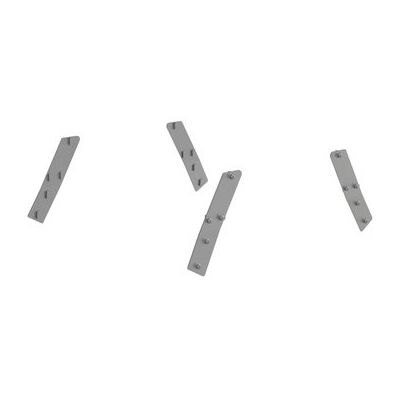 KNOTENBLECHSET FÜR STABILO PODESTLEITER FAHRBAR, BEIDSEITIG BEGEHBAR 2x3-2x8 STUFEN