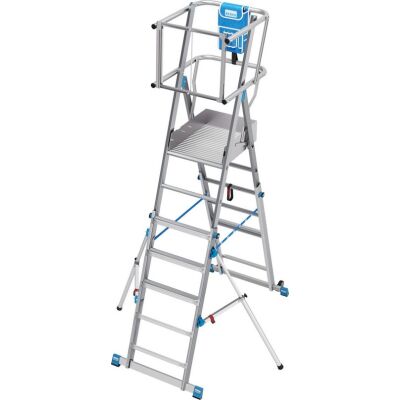 STABILO TELESKOP-PLATTFORMLEITER SKYMATIC 5-9 SPROSSEN