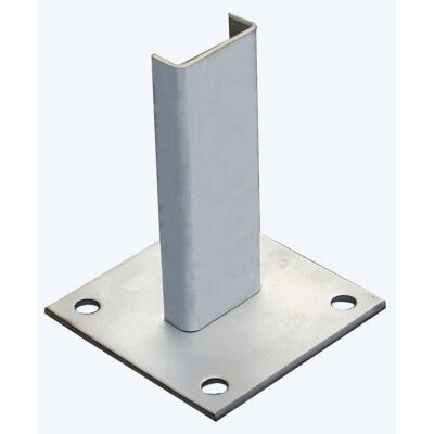 FUSSPLATTE ALUMINIUM HÖHE 240 MM