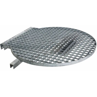 UMSTEIGEBÜHNE STEIGLEITER GITTERROST FÜR STAHL VERZINKT