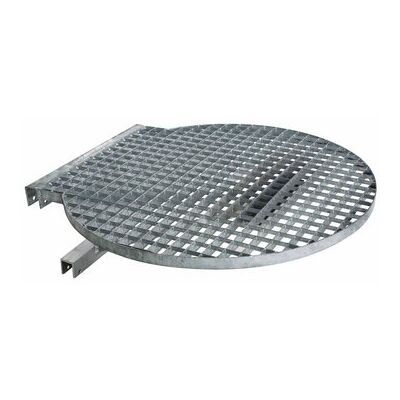 UMSTEIGEBÜHNE STEIGLEITER GITTERROST FÜR ALUMINIUM