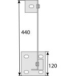 SYSTEMTEILE WANDHALTER 500 MM FÜR STAHL