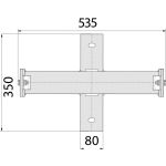 SYSTEMTEILE WANDHALTER FÜR STÜTZE 350-550 MM...