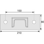 SYSTEMTEILE L-WANDHALTER 350 MM FÜR STAHL