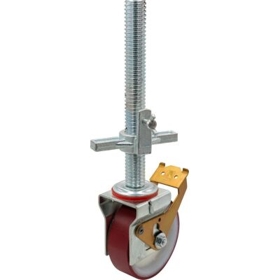 PROTEC FAHRROLLE Ø 150 MM HÖHENVERSTELLBAR, GUMMIERT (STÜCK)