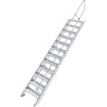 TREPPE (LEICHTMETALL), 12 STUFEN 0,6 M, 45°