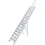 TREPPE (LEICHTMETALL), 16 STUFEN 0,6 M, 45°