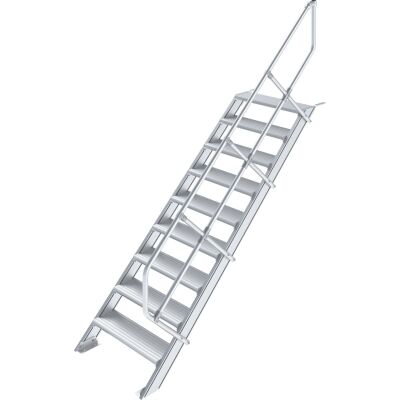 TREPPE (LEICHTMETALL), 9 STUFEN 0,8 M, 45°