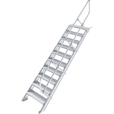 TREPPE (LEICHTMETALL), 10 STUFEN 0,8 M, 45°