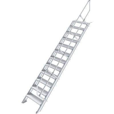 TREPPE (LEICHTMETALL), 12 STUFEN 0,8 M, 45°