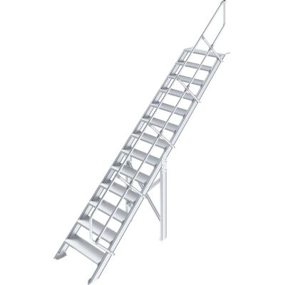 TREPPE (LEICHTMETALL), 13 STUFEN 0,8 M, 45°