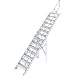 TREPPE (LEICHTMETALL), 14 STUFEN 0,8 M, 45°