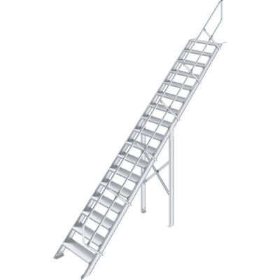 TREPPE (LEICHTMETALL), 17 STUFEN 0,8 M, 45°
