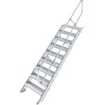 TREPPE (LEICHTMETALL), 9 STUFEN 1,0 M, 45°