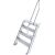 TREPPE (LEICHTMETALL), 4 STUFEN 0,6 M, 60°