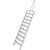 TREPPE (LEICHTMETALL), 11 STUFEN 1,0 M, 60°