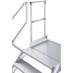 TREPPE MIT PLATTFORM (LEICHTMETALL), 4 STUFEN 0,6 M, 45°