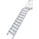 TREPPE MIT PLATTFORM (LEICHTMETALL), 11 STUFEN 0,6 M,...