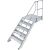 TREPPE MIT PLATTFORM (LEICHTMETALL), 5 STUFEN 0,8 M, 45°
