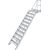 TREPPE MIT PLATTFORM (LEICHTMETALL), 11 STUFEN 0,8 M, 45°