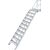 TREPPE MIT PLATTFORM (LEICHTMETALL), 11 STUFEN 0,8 M, 45°