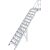 TREPPE MIT PLATTFORM (LEICHTMETALL), 13 STUFEN 0,8 M, 45°
