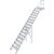 TREPPE MIT PLATTFORM (LEICHTMETALL), 16 STUFEN 0,8 M, 45°