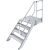 TREPPE MIT PLATTFORM (LEICHTMETALL), 4 STUFEN 1,0 M, 45°