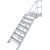 TREPPE MIT PLATTFORM (LEICHTMETALL), 7 STUFEN 1,0 M, 45°