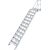 TREPPE MIT PLATTFORM (LEICHTMETALL), 12 STUFEN 1,0 M, 45°